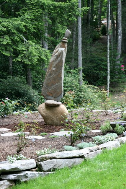 Carl Peverall | Art Connections with Sherry Masters Art Connection, Vintage Garden Decor, Art Pierre, Rock Sculpture, Rock Garden Landscaping, River Stones, River Art, Diy Outdoor Decor, Garden Art Sculptures