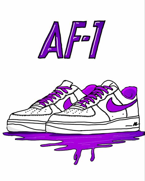 Af1 Drawing, Sneakers Wallpaper, Af1 Shoes, Cristiano Ronaldo Wallpapers, Ronaldo Wallpapers, Shoes Drawing, Art Making, Drawing Art, Cristiano Ronaldo