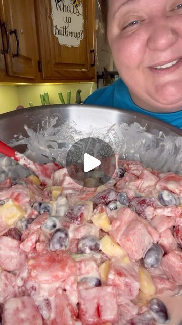 Desarae Legros on Instagram: "Hawaiian Cheesecake Fruit Salad is the perfect side dish for all of your summer parties! It’s creamy, sweet and so refreshing! #recipe #summer #side #fruit #salad #hawaiian #cheesecake #watermelon #grapes #strawberries #pineapple #reels #funnycooking #funny #comedy #laugh #reelsinstagram" Hawaiian Cheesecake, Cheesecake Fruit, Cheesecake Fruit Salad, Cooking Humor, Perfect Side Dish, Funny Comedy, Summer Parties, Cheesecake Recipes, Fruit Salad