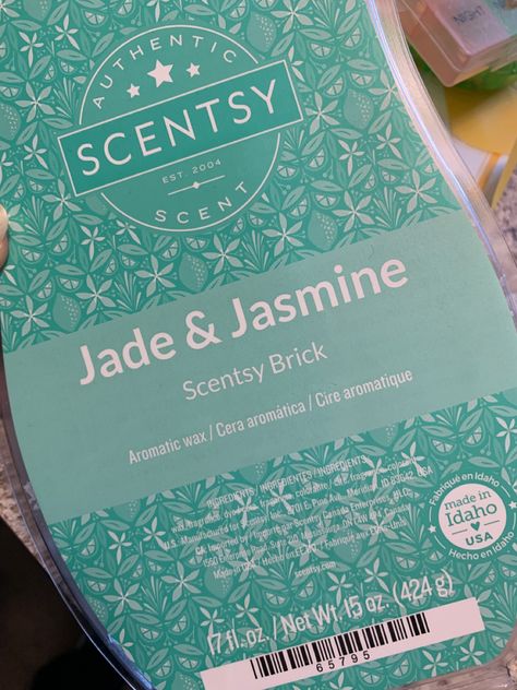 Absolutely loving this new scent!! 🍋 Start fresh with green lemon and blue jasmine garnished with rosemary in this gem of a fragrance. #scentsy #Brick #Jade #Jasmine #waxmelts Scentsy Brick, Candle Wax Warmer, Scent Warmers, Scentsy Bars, Wax Warmer, Life Photo, Fragrance Wax, Wax Melts, Wax