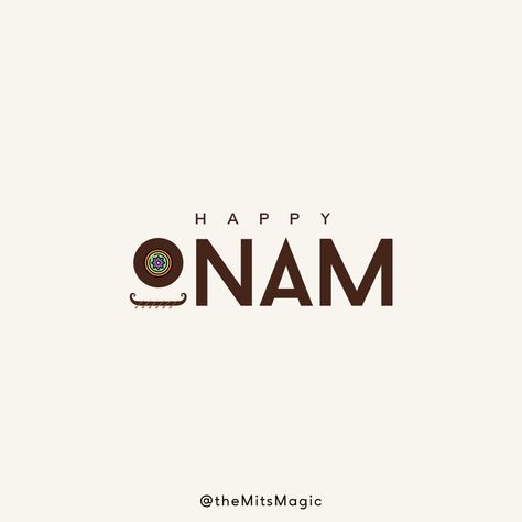 Onam Logo Designs, Instagram Highlight Icons For Onam, Happy Onam Aesthetic, Creative Onam Poster Design, Happy Onam Creative, Onam Creatives, Happy Onam Poster, Onam Designs, Onam Poster Design