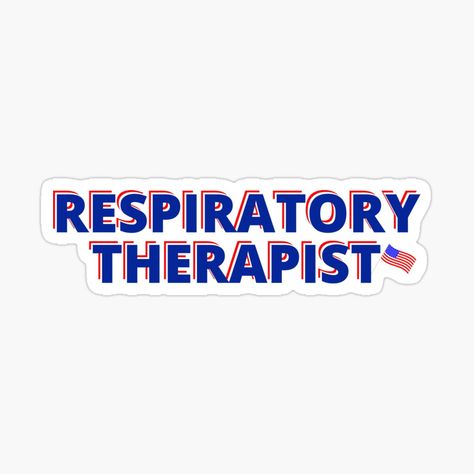 American Flag Sticker, Respiratory Therapy, Respiratory Therapist, Flag Sticker, Respiratory, American Flag, Awesome Products, My Art, Flag