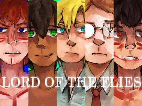 lotf Lord Of The Files Fanart, Lotf Fanart, Lord Of The Flies Art, Jack Merridew, The Lord Of The Flies, Flying Art, English Novels, Lord Of The Flies, Book Writer