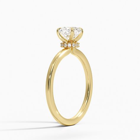 Brilliant Earth Rings, Ring Jewellery Design, Elegant Engagement Rings, Engagement Rings Marquise, Yellow Gold Setting, Best Diamond, Halo Diamond Ring, Halo Diamond Engagement Ring, Gold Wedding Rings