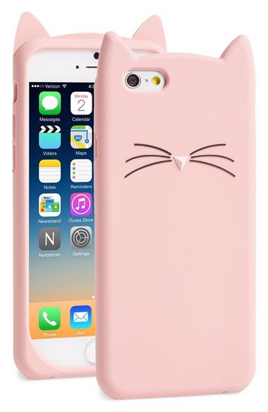 kate spade new york 'cat' iPhone 6 case Carcase Iphone, Phone Case Store, Kate Spade Phone Case, Cat Iphone, Pink Phone, Animal Phone Cases, Cats Iphone, Iphone 3, Ipod Cases