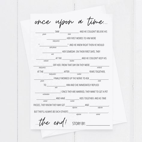 Bridal Shower Mad Libs Free Printable - Modern MOH Bridal Mad Libs Free Printable, Wedding Mad Libs Printable Free, Bridal Shower Mad Libs Free Printable, Bachelorette Mad Libs, Maid Of Honor Duties Checklist, Free Printable Mad Libs, Mad Lips, Bridal Shower Mad Libs, Free Bridal Shower Printables