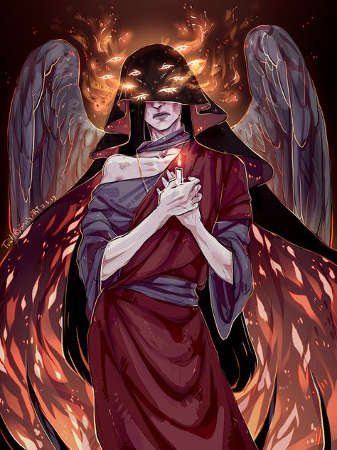 Book Of Azrael Fanart, Samael Angel, The Book Of Azrael, Book Of Azrael, Archangel Azrael, Girl Bible, Church Girl, Angel Artwork, Angel And Devil