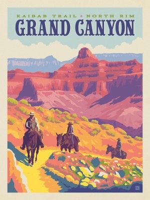 62 American National Parks | Anderson Design Group Grand Canyon Illustration, Canyon Illustration, Location Posters, Grand Canyon Poster, Grand Canyon Art, American National Parks, Anderson Design Group, Vintage Poster Design, Calendar 2022