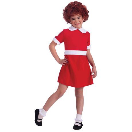 Annie Halloween Costume, Annie Costume, Orphan Annie, Authentic Costumes, Annie Dress, Red And White Dress, Running Costumes, Spooktacular Halloween, Girls Halloween