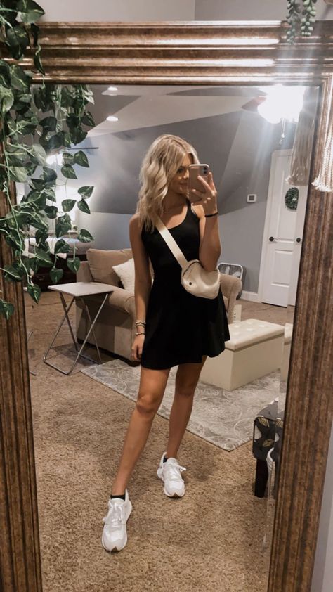 Halara Outfits, Halara Dresses Outfit, Workout Dress Outfit, Lounge Outfit Summer, Summer Lounge Outfit, Summer Athletic Outfits, Lemon Outfit, Halara Dress, Balance Outfit