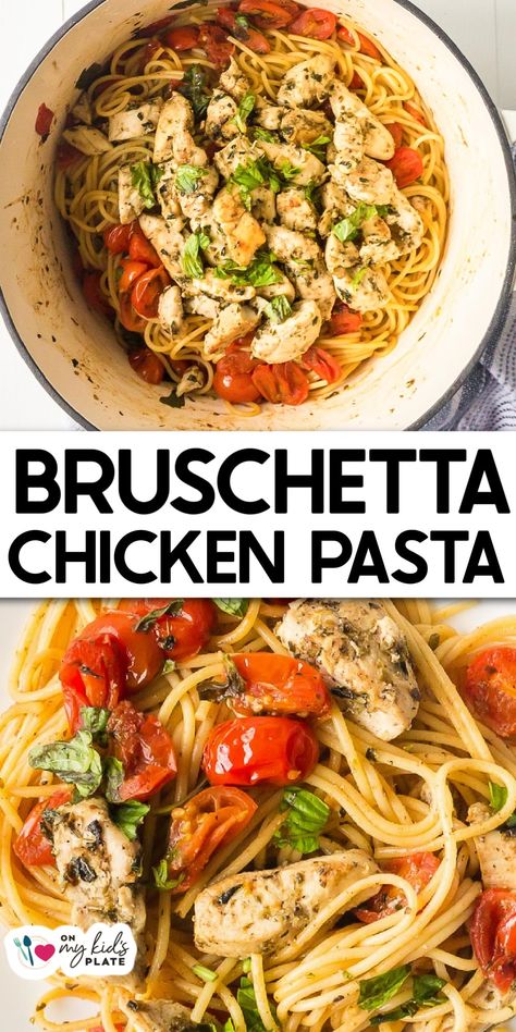 Bruschetta Chicken Pasta Chicken Bruschetta Pasta, Chicken Bruschetta, Bruschetta Pasta, Balsamic Glaze Recipes, Bruschetta Chicken Pasta, Easy Bruschetta, Bruschetta Toppings, Pasta Types, Sunday Dinners