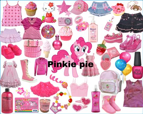 Pinkie Pie Aesthetic Outfit, Pinkie Pie Inspired Outfit, Pinkie Pie Outfit, Pinkie Pie Aesthetic, Pie Aesthetic, Pinkie Pie Human, Character Inspired Outfits, My Lil Pony, Kawaii Core