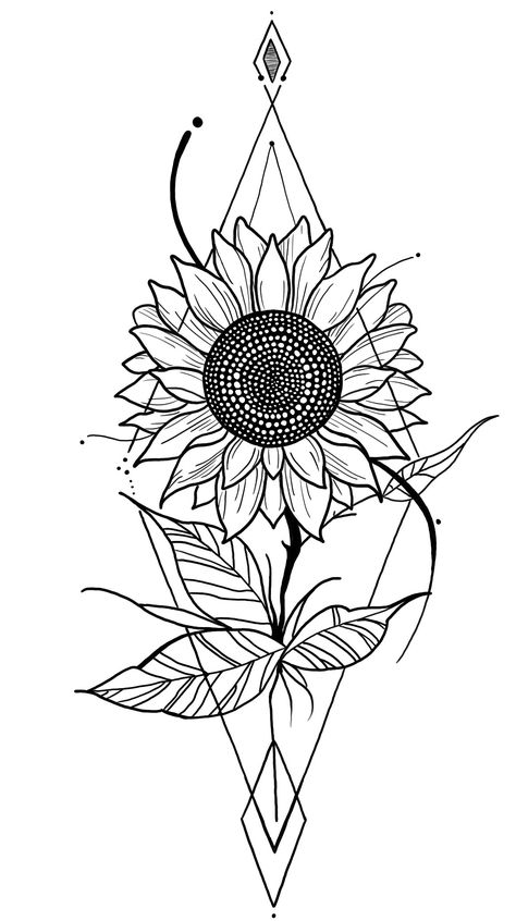 Double Sunflower Tattoo, Inside Forearm Tattoo Women, Sunflower Line Art, Goat Ideas, Crystal Drawing, Dream Catcher Tattoo, Thigh Tattoos, Line Work Tattoo, Sun Tattoo