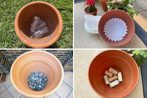 15 Clever Options to Cover Drainage Holes in Containers - Garden Lovers Club Potted Plant Drainage Ideas, Drainage For Potted Plants, Planting Containers, Garden Problems, Bucket Gardening, Garden Bags, Drainage Solutions, Secret Power, Hydrangea Not Blooming