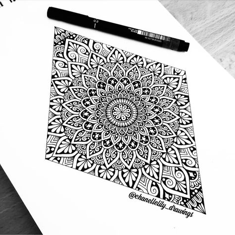 Masculine Mandala, Diamond Mandala, Mandala Diamond, Mandala Design Art, Mandala Drawing, Art Pages, Diamond Shape, Geometric Art, Mandala Design