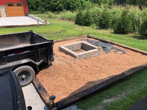 Railroad Tie Fire Pit Area, Railroad Ties Fire Pit Area, Railroad Ties Fire Pit, Railroad Ties Ideas, Railroad Ties Landscaping, Railroad Tie, Railroad Ties, Tie Ideas, Fire Pit Landscaping