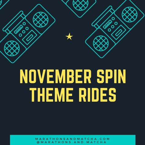 Thanksgiving Spin Class Playlist, Themed Spin Class Ideas, Spin Class Theme Rides, Spin Class Themes, Halloween Spin Class Playlist, Spin Workout Playlist, Spin Class Routine, Spin Playlist Indoor Cycling, Spin Playlist