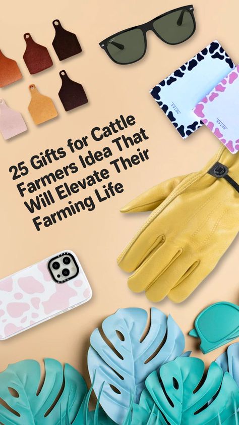 There are 25 items on this list of gifts for cattle farmers. Some items will help make their work easier and more efficient. While other items focus on the cattle farmers themselves. As they are busy taking care of their cattle, it is also important to take good care of themselves as well. You can choose the item that will best suit them. Cattle Tags, Gift For Farmer, Farming Life, Leather Work Gloves, Utensil Caddy, Farm Games, Farm Nursery, Farm Gifts, Cattle Farming