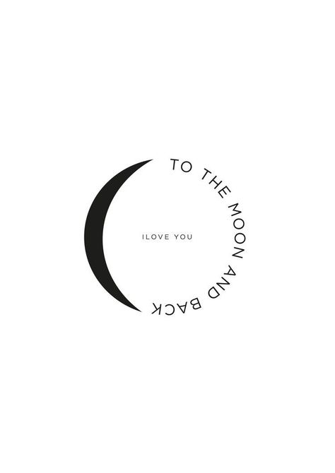 Love You To The Moon And Back, The Moon And Back Tattoo, Moon And Back Tattoo, To The Moon And Back Tattoo, Tattoos Infinity, Pola Bordir, Inspiration Tattoos, E Tattoo, 카드 디자인