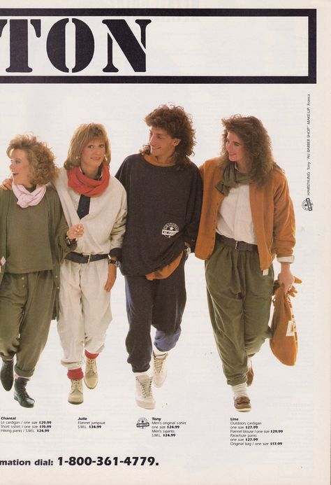 The 80s really was the age of the baggy look. It was sooo comfortable. Late 80s Fashion, 80s Fashion 1980s, 1987 Fashion, Sweet Valley High, Seventeen Magazine Fashion, Kimberly Brown, 1980’s Fashion, California Aesthetic, Flannel Blouse