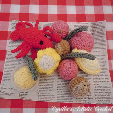 Amigurumi Food Crochet Product - Louisiana Crawfish Boil Butter Corn On The Cob, Butter Corn, Amigurumi Food, Food Crochet, Louisiana Crawfish, Crochet Store, Play Food Set, Crawfish Boil, Early Childhood Development