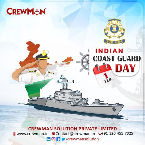 #indian #indianarmy #indianairforce #indianculture #coastguard #indiancoastguard #thanksforyoursupport #wishes #indianconstitution #indianarmedforces Indian Coast Guard Day Poster, Indian Coast Guard Day, Cost Guard, Indian Coast Guard, Happy Independence Day Images, Maritime Law, 1st February, Independence Day Images, Physical Training