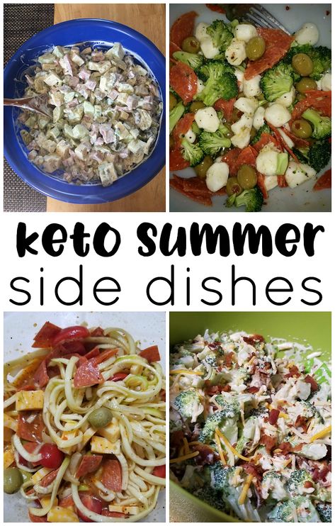 Keto diet summer side dishes. Ketogenic low carb diet recipes to bring to a bbq or party! Cold pasta salads, broccoli salads, zoodles, etc! Cold Pasta Salads, Bring To A Bbq, Broccoli Salads, Carb Sides, Cena Keto, Crafty Morning, Keto Lasagna, Resep Salad, Broccoli Salad Recipe