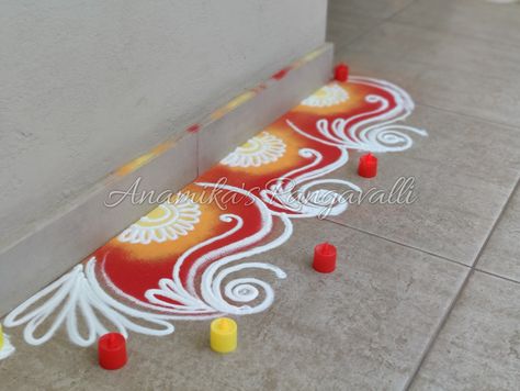 Diwalirangoli #Peacockrangoli #Diyarangoli #Colourfullrangoli #Easyrangoli #Newrangolidesign #Latestrangoli design #Anamikasrabgavalli #Sanskarbhartirangoli #Colourfullrangoli #Flowerrangoli Rangoli Bel Design, Ragoli Color Design 2023, Ragoli Color, Adivasi Divas, Ragoli Color Design, Welcome Rangoli, Border Rangoli Designs, Easy Rangoli Designs Videos, Border Rangoli