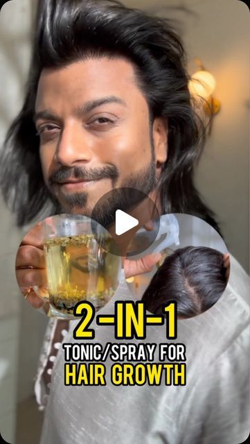 Rohit Bose on Instagram: "#NotAndAd 2-in-1 homemade hair growth tonic that you can drink and spray! ✨❤️

Say goodbye to hair loss and hello to luscious locks with this magical seed mix:

- Kalaunji (Nigella Seeds): Stimulates hair growth, improves scalp health, and reduces inflammation.
- Methi (Fenugreek Seeds): Enhances hair strength, promotes hair growth, and reduces dandruff.
- Dhaniya Seeds (Coriander Seeds): Nourishes hair follicles, improves hair texture, and promotes hair growth.
- Saunf (Fennel): Improves hair thickness, reduces hair fall, and promotes healthy hair growth.
- Jeera (Cumin Seeds): Stimulates hair growth, improves scalp health, and reduces inflammation.
-Flaxseed: Rich in omega-3 fatty acids, promotes hair growth, improves hair texture, and reduces inflammation.

To Methi Seeds For Hair Growth, Hair Growth Tonic Homemade, Hair Growth Drinks, Homemade Hair Growth, Hair Growth Tonic, Hair Thickness, Hair Toner, Homemade Hair, Nigella Seeds