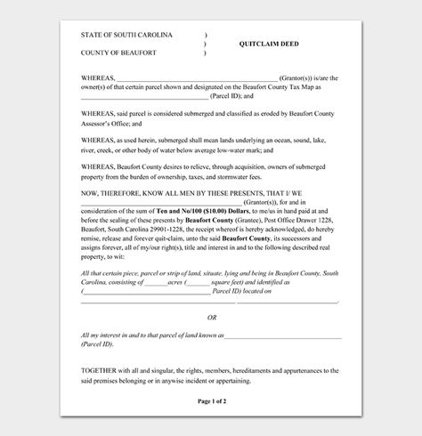 Free Quitclaim Deed Forms – PDF | Word House Documents Ownership, Photo To Video, Cool Websites, Free Printables, Writing, Reading