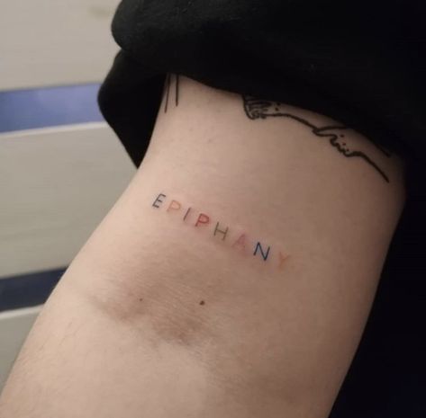 Epiphany Tattoo, Bts Inspired Tattoos, Euphoria Tattoo, Tattoo Bts, Bts Tattoo, Kpop Tattoos, Bts Tattoos, Bts Songs, Handpoke Tattoo