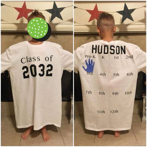 Handprint Shirt, Vpk Graduation, Kindergarden Graduation, Graduate High School, First Day Of Preschool, Preschool Shirts, Pre K Graduation, First Day Of School Shirt, Newnan Ga