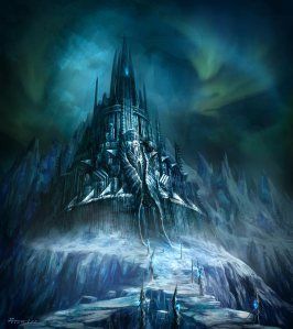 World Of Warcraft 3, Lich King, Warcraft Art, Heroes Of The Storm, Ice Castles, Fantasy Posters, Fantasy City, Fantasy Castle, Fantasy Places