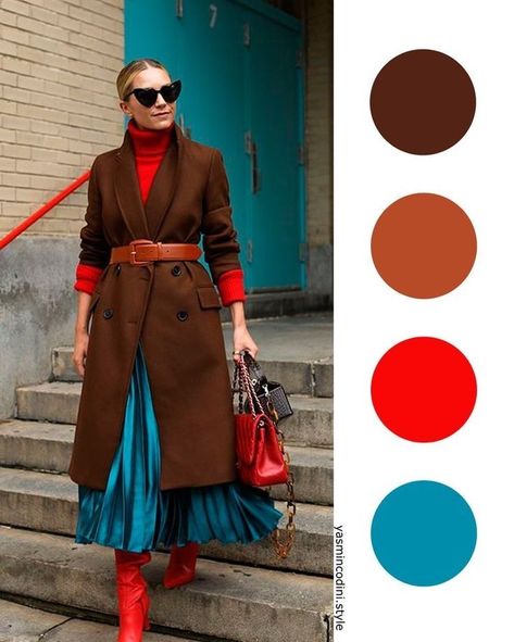 Bold Color Fall Outfit, Best Color Combinations Outfits Womens Fashion, Best Color Combinations Outfits, Color Outfit Combinations, Color Combinations For Clothes Women, Colour Combinations Clothes, Amazon Clothing Haul, Color Block Outfits, Outfit Color Combinations