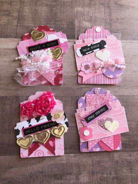 Valentine Embellishments, Valentine Ephemera, Scrap Embellishments, Pink Embellishments, Valentine Journal, Memorydex Cards, Valentine Paper Crafts, Vintage Valentine Crafts, Valentines Treats