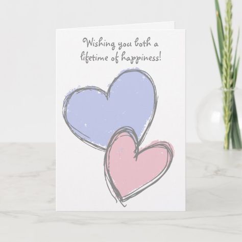 Simple Doodle Hearts Wedding Congratulations Card #affiliate , #sponsored, #Wedding#Congratulations#Card#Hearts Homemade Wedding Cards, Congratulations Cards Handmade, Doodle Hearts, Simple Wedding Cards, Wedding Shower Cards, Personalised Wedding Cards, Best Wishes Card, Wedding Congratulations Card, Wedding Cards Handmade