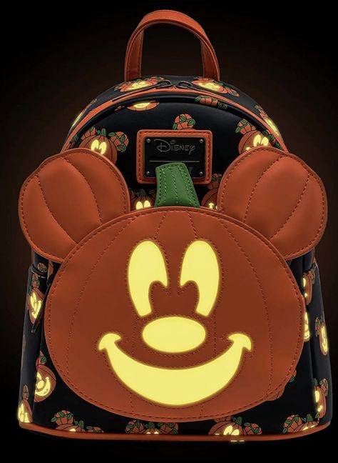 Spooktacular Disney Halloween Loungefly Bags You Need This Season - EverythingMouse Guide To Disney Mickey Backpack, Mickey Mouse Pumpkin, Disney Pumpkin, Mickey Pumpkin, Coordinating Patterns, Loungefly Bag, Disney Bag, Loungefly Disney, Backpack Brands