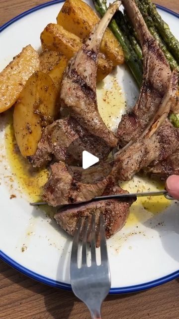 Traeger Grills on Instagram: "An entire dinner of wood-fired perfection: @primal_gourmet's Grilled Rosemary Garlic Lamb Chops 🔥 don't forget the grilled vegetables, some Roasted Lemon Potatoes and a super simple Ladolemono (Greek-style olive oil and lemon sauce) to really tie this unreal dinner together. 
———————
#Traeger #TraegerGrills #LambChop #DinnerIdeas" Garlic Lamb Chops, Lemon Potatoes, Rosemary Garlic, Traeger Grill, Lemon Sauce, Lamb Chops, Lamb Recipes, Greek Style, Grilled Vegetables