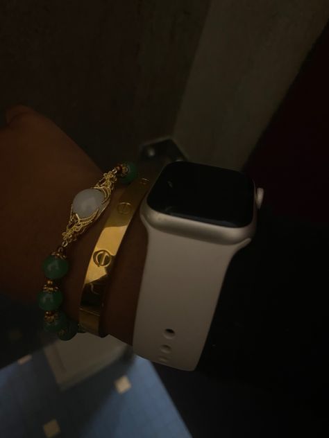 Apple Watch Jewelry Stack, Apple Watch Jewelry, Gold Bracelet Stack, Jewelry Stack, Wrist Stack, Gold Bracelets Stacked, Wrist Stacks, Cartier Bracelet, Watch Jewelry