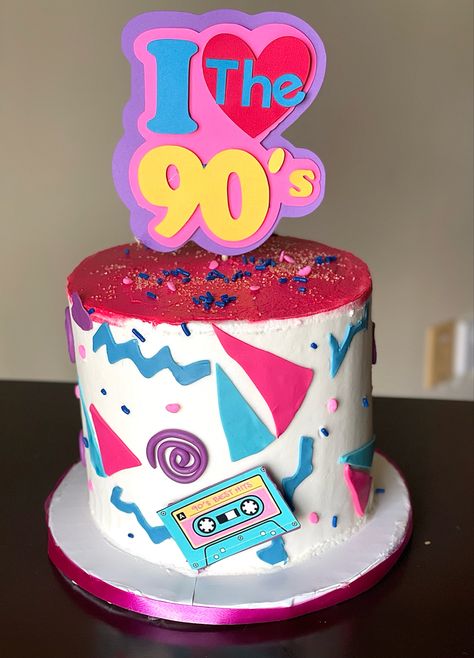 1990s Birthday Cake, 90s Cake Birthday, 90s Theme Cake Ideas, 90s Theme Birthday Cake, 90s Cake Ideas, 90s Theme Cake, 90s Birthday Cake, 90s Cake, 1990s Party