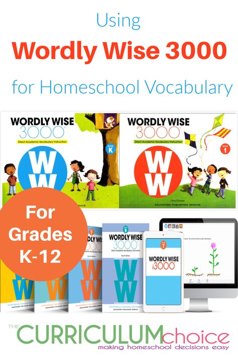 Using Wordly Wise 3000 for Homeschool Vocabulary - The Curriculum Choice Wordly Wise 3000 Activities, Vocabulary Curriculum, Expand Your Vocabulary, Increase Vocabulary, Starting Kindergarten, Vocabulary Instruction, Academic Vocabulary, Special Ed Teacher, Vocabulary Lessons