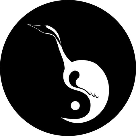 Crane Logo, Class Logo, White Crane, Japanese Logo, The Circle, Art Classes, Product Design, Martial Arts, Tattoo Ideas