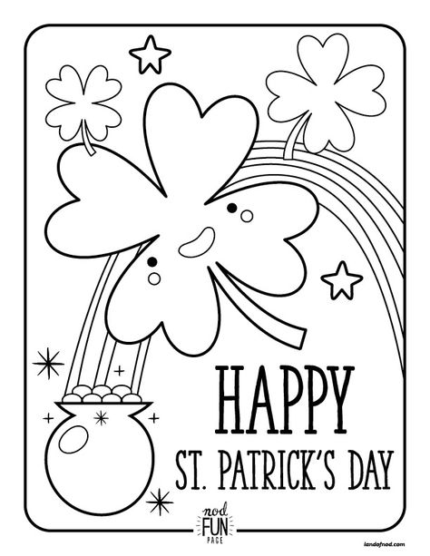 60+ St. Patrick's Day Activities and Coloring Pages--lots of kid crafts and coloring pages to keep little hands happy. St Patricks Coloring Sheets, Sant Patrick, Fete Saint Patrick, St Patricks Crafts, St Patricks Day Crafts For Kids, St Patrick Day Activities, St Patrick's Day Crafts, Saint Patties, St. Patricks Day