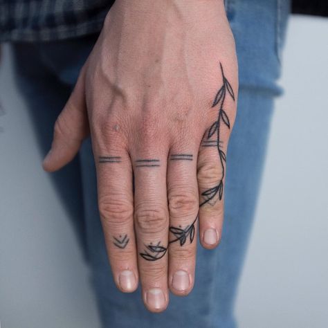 On Hand Tattoo, Hand Poked Tattoo, Poke Tattoo, Hand Poke, Thanks A Lot, Stick And Poke, Hand Tattoo, Hand Tattoos, Triangle Tattoo