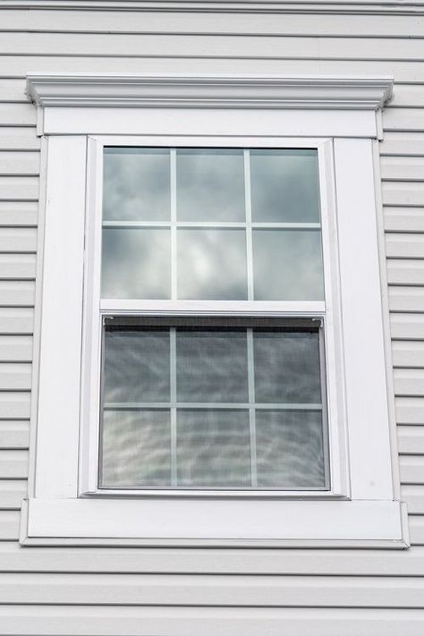 80+ Best Exterior Window Trim Ideas - Home Exterior Designs - Next Luxury Outdoor Window Trim, Exterior Window Trim Ideas, Window Trim Ideas, Exterior Window Trim, Exterior Window Sill, White Window Trim, Vinyl Window Trim, Exterior Window, Trim Ideas