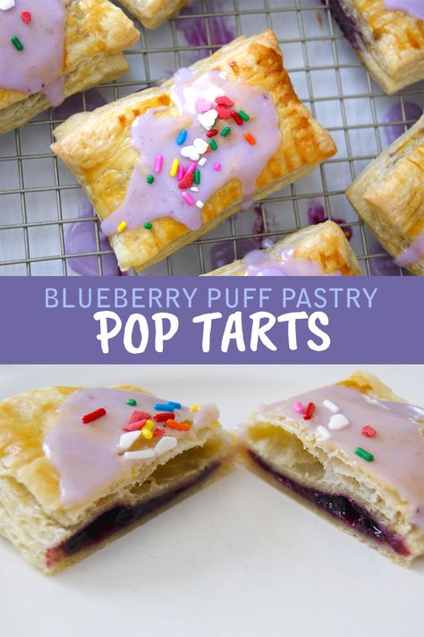 Poptart Recipe Puff Pastry, Homemade Poptarts With Puff Pastry, Puff Pastry Poptarts, Pop Tarts Homemade Puff Pastry, Homemade Puff Pastry Poptarts, Pop Tarts With Puff Pastry, Homemade Pop Tarts With Puff Pastry, Homemade Blueberry Pop Tarts, Pop Tarts Puff Pastry