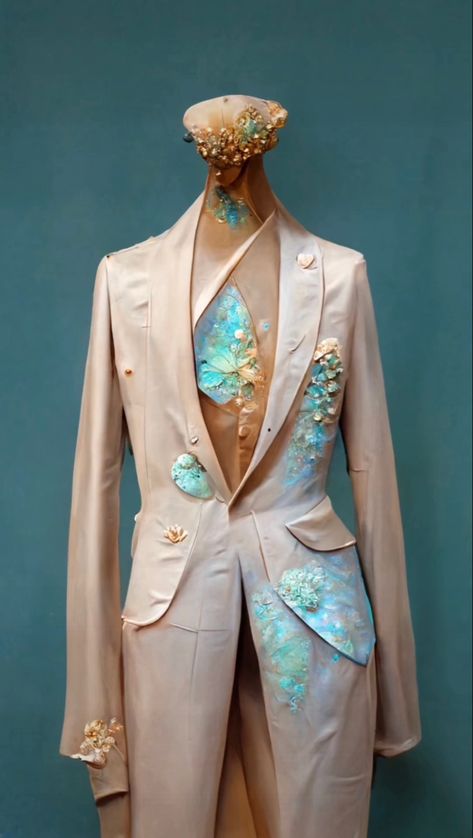 Water Outfit Male, Mermaid Inspired Outfits Men, Ocean Outfits Men, Ocean Themed Outfits Male, Male Costumes, Aesthetic Clothes Men, Sirens Fashion, Oxford Wedding, Summer Court