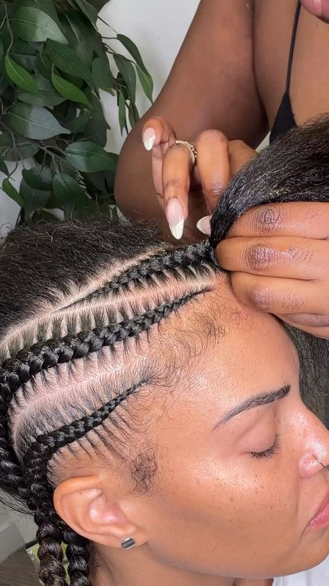 Blessing your TL with some stitch action 🫶🏾 #stitchbraids #braidstylists #feedinbraids #neatbraids #braiders #nycbraider #midtownbraider #… | Instagram Big Cornrows Hairstyles, Big Cornrows, Stitch Braid, Latest Hair Braids, Cornrows Natural Hair, Cornrows Braids For Black Women, Quick Braids, Black Hair Updo Hairstyles, Feed In Braids Hairstyles