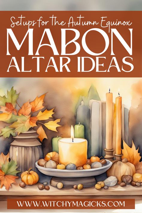 Create a beautiful and meaningful Mabon altar to celebrate the autumn equinox. Discover ideas for seasonal décor, sacred tools, and offerings to honor the harvest and embrace balance. Perfect for witches seeking inspiration for their magical space during this powerful seasonal shift.

#MabonAltar #AutumnEquinox #WitchyDecor #SeasonalAltar #HarvestMagic #WitchcraftRituals #PaganCelebrations #Mabon #Autumn #Sabbats #Esbats #WitchyMagicks Autumn Altar, Mabon Altar, Samhain Traditions, Altar Ideas, Altar Cloth, Witchy Decor, Beltane, Harvest Festival, The Harvest