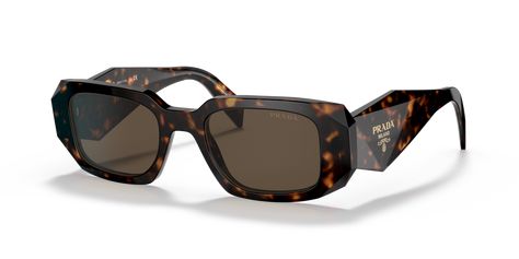 Prada Tortoise Sunglasses | Glasses.com® | Free Shipping Prada Pr 17ws, Fashion Leaders, Maui Jim, Tortoise Sunglasses, Prada Sunglasses, Sunglass Hut, Color Lenses, Rectangle Sunglasses, David Beckham